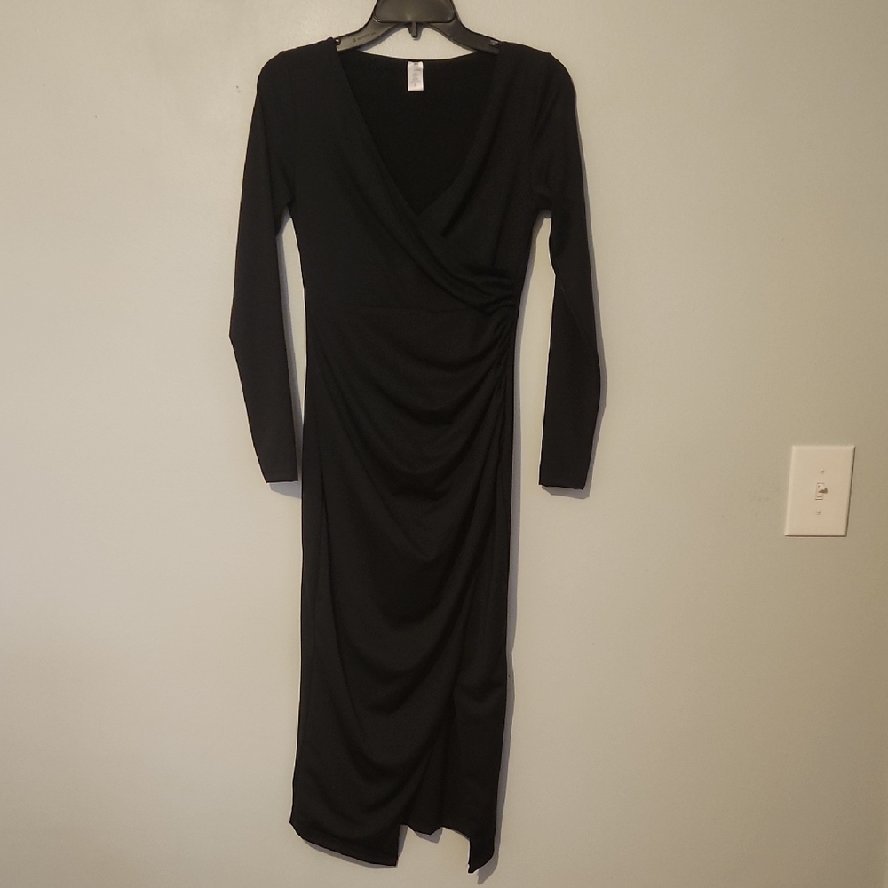 Chic Black Long Sleeve Dress